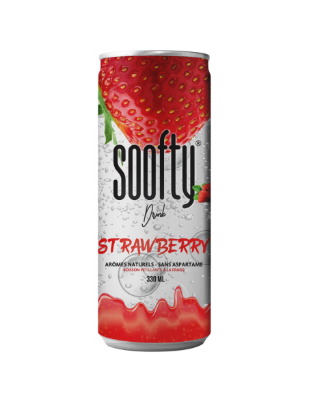 Soofty Drink strawberry flavor - 24 x 330 ml