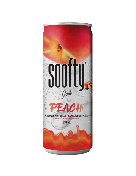 Soofty Drink peach flavor - 24 x 330 ml