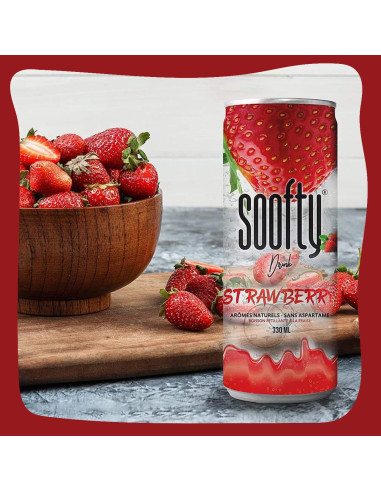 Soofty Drink strawberry flavor - 24 x 330 ml