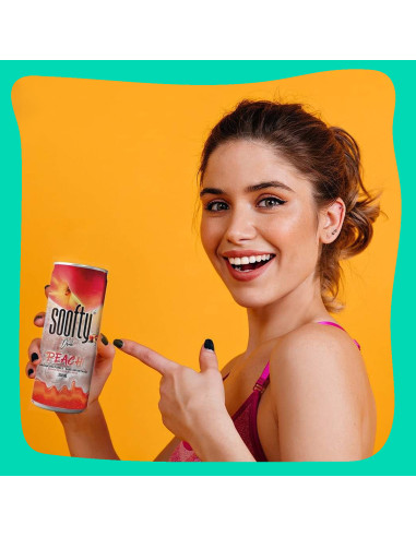 Soofty Drink peach flavor - 24 x 330 ml