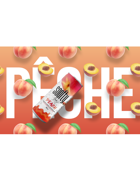 Soofty Drink peach flavor - 24 x 330 ml