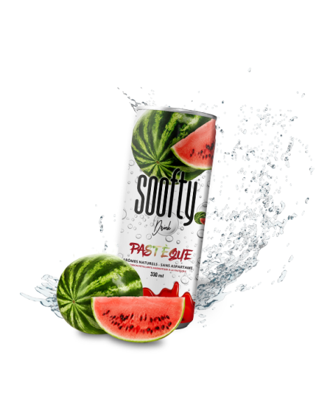 Soofty Drink watermelon flavor - 24 x 330 ml