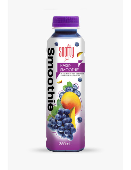 Smoothie by Soofty Grapes and Blueberry flavor - 20 x 350 ml